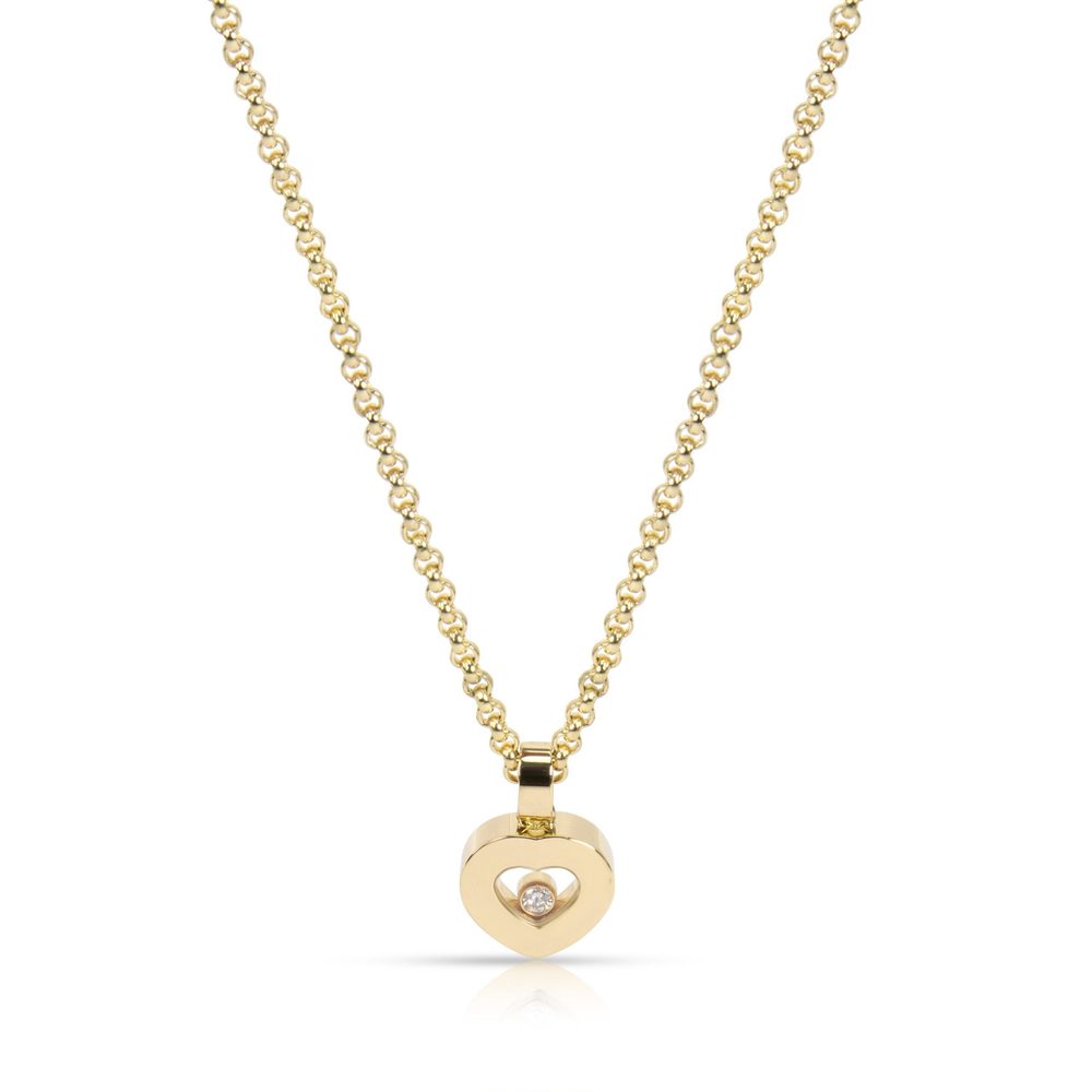 Chopard Happy Heart Diamond Pendant in 18K Yellow Gold 0.05 CTW